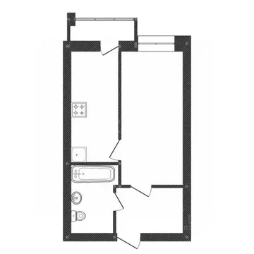 1-к кв. Башкортостан, Уфа бул. Давлеткильдеева, 5 (31.0 м)