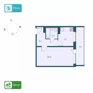 1-к кв. Новосибирская область, Новосибирск Междуреченская ул., 7/1 ...
