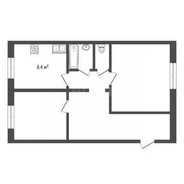 2-к кв. Ямало-Ненецкий АО, Муравленко пер. Новоселов, 2 (50.6 м)