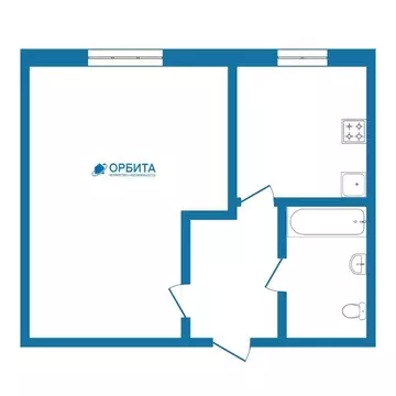 1-комнатная квартира: Тюмень, улица Ватутина, 14 (22 м)