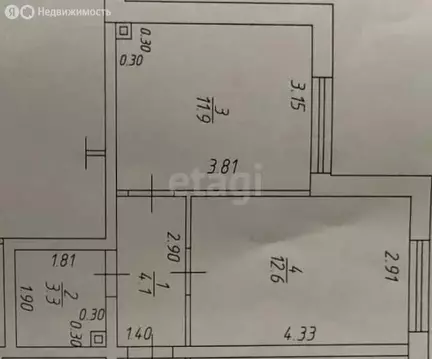 1-комнатная квартира: Анапа, улица Ленина, 185Ак3 (32 м)