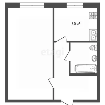 1-к кв. Ярославская область, Ярославль Алмазная ул., 1к2 (30.2 м)