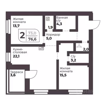 2-к кв. Челябинская область, Сосновский муниципальный округ, пос. ...