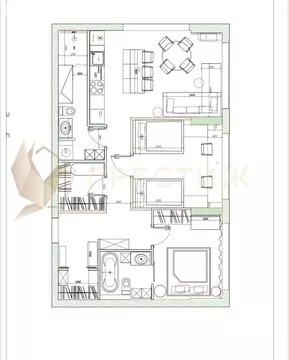 3-комнатная квартира: Москва, Шмитовский проезд, 39к6 (71.1 м)
