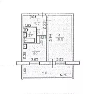 1-к кв. Самарская область, Тольятти ул. 70 лет Октября, 86 (35.0 м)