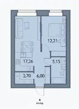 1-к кв. Брянская область, Брянский район, пос. Мичуринский, ...