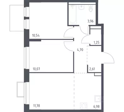 2-к кв. Москва Ленинградское ш., 229Бк2 (51.89 м)