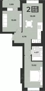 1-к кв. Калининградская область, Калининград ул. Героя России ...