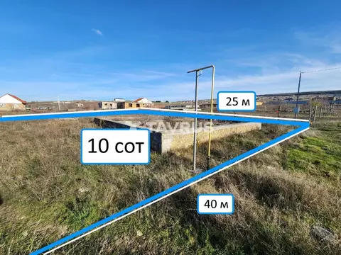 Участок в Крым, Симферопольский район, Чистенское с/пос, с. Левадки  ...