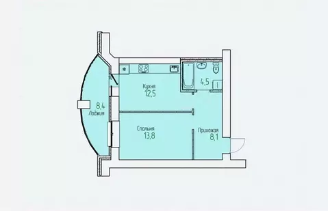 1-к кв. Кировская область, Киров Полевая ул., 11 (43.1 м)