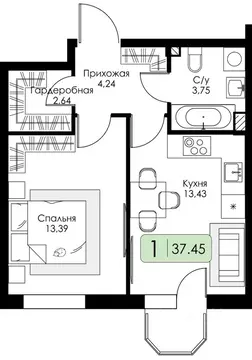 1-к кв. Ленинградская область, Всеволожский район, Романовское с/пос, ...