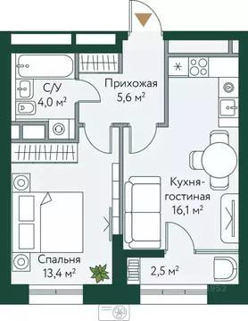 1-к кв. Волгоградская область, Волгоград Новосибирская ул., 74с1 ...
