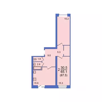 3-к кв. Вологодская область, Вологда Молодежная ул., 22 (67.2 м)