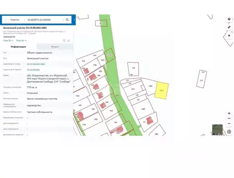 Участок в Владимирская область, Муром с. Дмитриевская Слобода, ул. ...