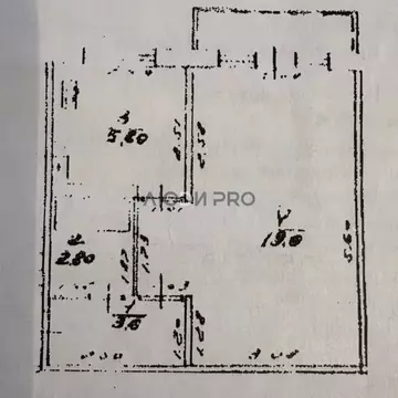 1-к кв. Башкортостан, Уфа Борисоглебская ул., 30 (30.6 м)