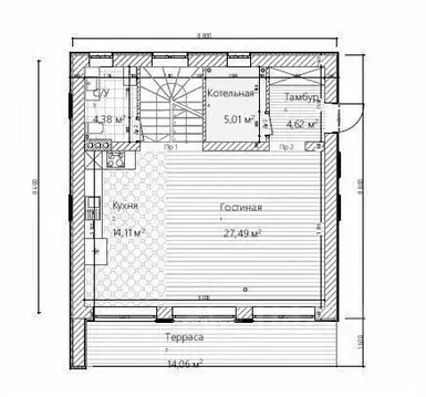 Дом в Пермский край, Пермский муниципальный округ, д. Луговая ...