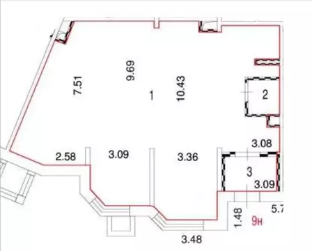 Помещение свободного назначения в Москва 6-я Радиальная ул., 3к11 (115 ...