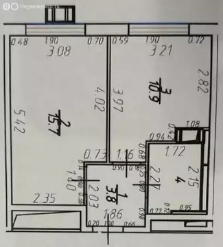 1-комнатная квартира: Ям, улица Мезенцева, 13 (34.19 м)