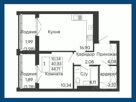 1-к кв. Ростовская область, Ростов-на-Дону Ривьера жилой квартал,  ...