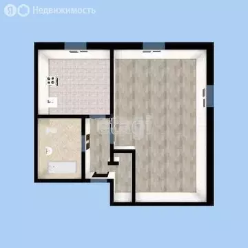 1-комнатная квартира: Омск, микрорайон Крутая Горка, Российская улица, ...