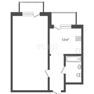 1-комнатная квартира: Анапа, Владимирская улица, 55Вк2 (36.7 м)