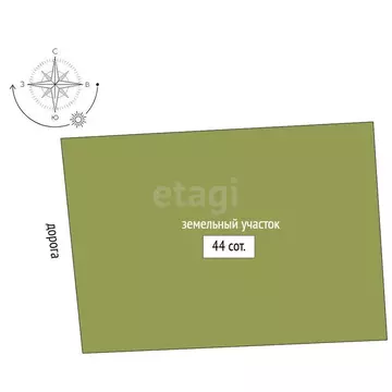 Участок в село Новолыбаево, Кооперативная улица (20 м)