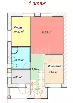 Дом в Тульская область, городской округ Тула, посёлок Придорожный (132 ...