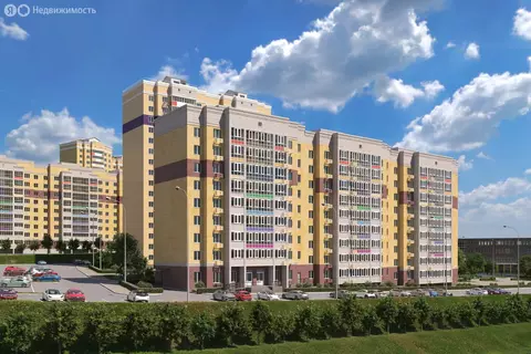 2-комнатная квартира: Чебоксары, улица Василия Алендея, поз35 (62.15 ...