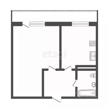 1-к кв. Тюменская область, Тюмень ул. Ю.-Р.Г. Эрвье, 10к1 (39.4 м)