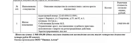 Свободной планировки кв. Алтайский край, Барнаул ул. Георгиева, 53/1 ...