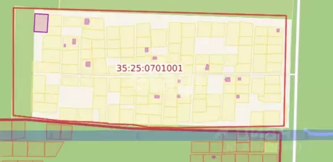Участок в Вологодская область, Камыш садоводческое товарищество  (12.0 ...