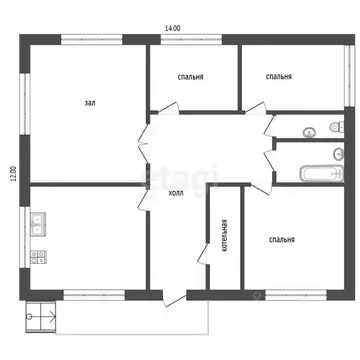 Дом в Татарстан, Тукаевский район, Малошильнинское с/пос, с. ...