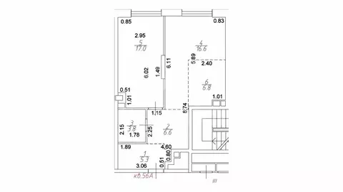 2-комнатная квартира: Москва, Причальный проезд, 10к1 (56.1 м)