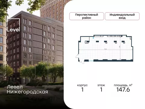Помещение свободного назначения в Москва Левел Нижегородская жилой ...