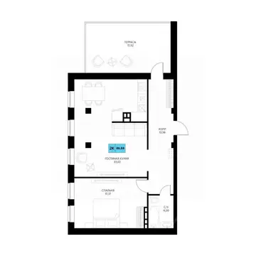 2-к кв. Дагестан, Дербент  (86.88 м)