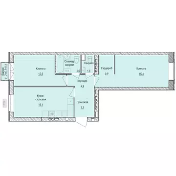 2-к кв. Удмуртия, Завьяловский район, с. Первомайский Санвилл жилой ...