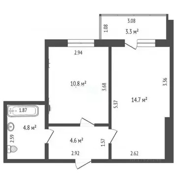 1-к кв. Адыгея, Тахтамукайский район, Старобжегокайское с/пос, Новая ...
