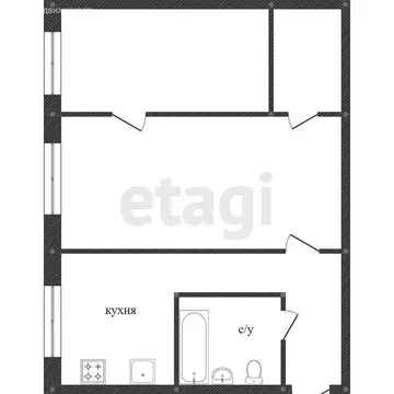 2-комнатная квартира: Миасс, улица Победы, 16 (44.6 м)