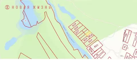 Участок в Самарская область, Волжский район, Рождествено с/пос, с. ...