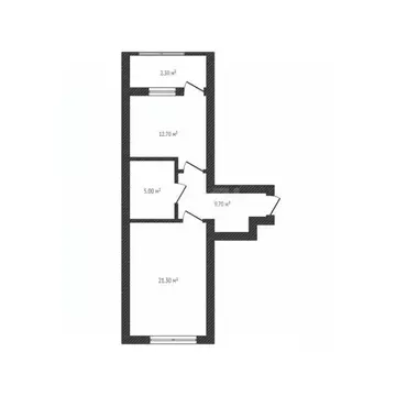 1-к кв. Брянская область, Клинцы ул. Лермонтова, 36 (48.7 м)