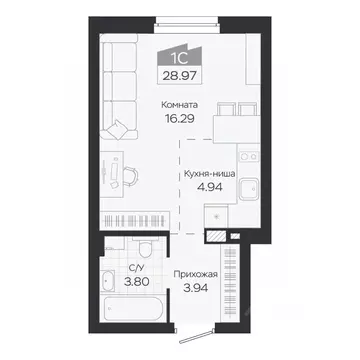 1-к кв. Новосибирская область, Новосибирский район, Краснообск рп ...