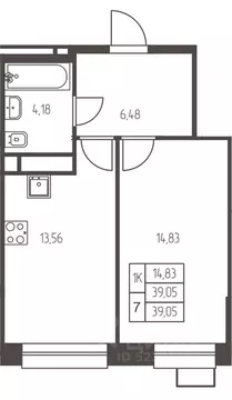 1-к кв. Московская область, Ивантеевка Пушкинский городской округ,  ...