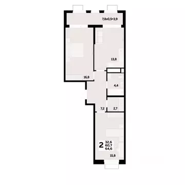 2-к кв. Адыгея, Тахтамукайский район, Старобжегокайское с/пос, Новая ...