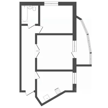 2-к кв. Пермский край, Пермь ул. Водников, 83 (48.0 м)