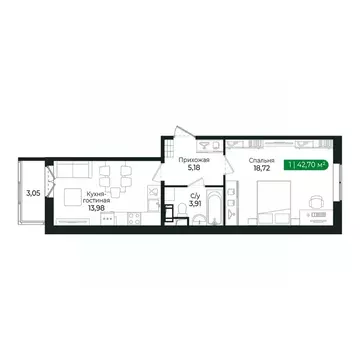 1-к кв. Ленинградская область, Сертолово Всеволожский район, ...