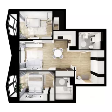 2-к кв. Москва Бусиновский Парк жилой комплекс, 2.3 (61.2 м)