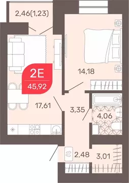 1-к кв. Забайкальский край, Чита Романовский мкр, 32 (46.7 м)