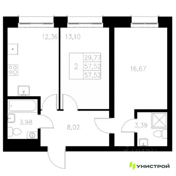 2-к кв. Татарстан, Казань Адмиралтейская Слобода мкр, Статум жилой ...