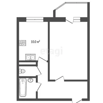 1-комнатная квартира: Тюмень, микрорайон Антипино, Беловежская улица, ...
