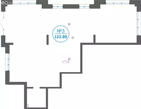 Помещение свободного назначения (123.89 м)